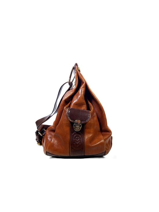 VTG Marino Orlandi Made in Italy Caramel Leather Backpack main image 11
